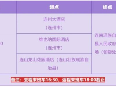 2025年清遠(yuǎn)連南半程馬拉松賽免費(fèi)接駁指引
