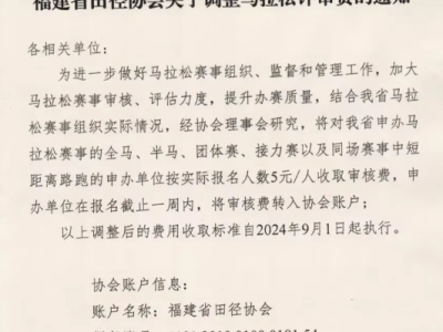 福建田協(xié)發(fā)紅頭文件：收取馬拉松人頭費(fèi)5元/人，緊急暫停。