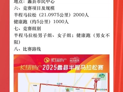 2025蠡縣半程馬拉松賽競(jìng)賽規(guī)程
