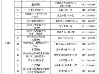 2025濟寧馬拉松入住酒店推薦名單