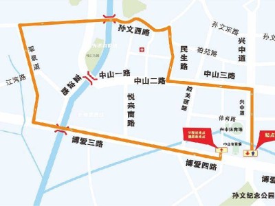 2017中山馬拉松12公里跑路線