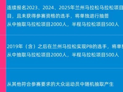 2026蘭州馬拉松抽簽規(guī)則