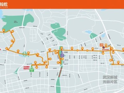 2025武漢光谷馬拉松線路圖（高清）