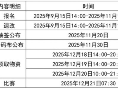 江門馬拉松2025比賽時間