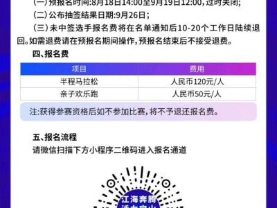 2025上海長灘半程馬拉松報名須知(時間+入口+費用+條件）