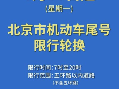 2025年6月30日起北京機(jī)動(dòng)車尾號限行輪換