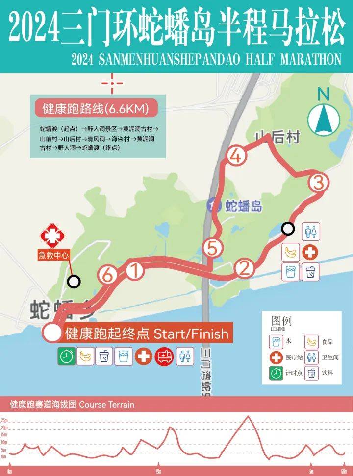 2024三門環(huán)蛇蟠島半程馬拉松路線圖（2）