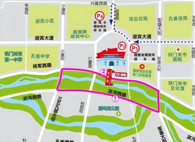 2024鐵門關(guān)半程馬拉松比賽路線（附圖）（3）