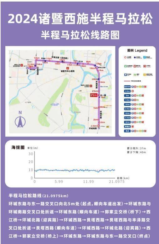 2024年紹興諸暨西施馬拉松比賽線路