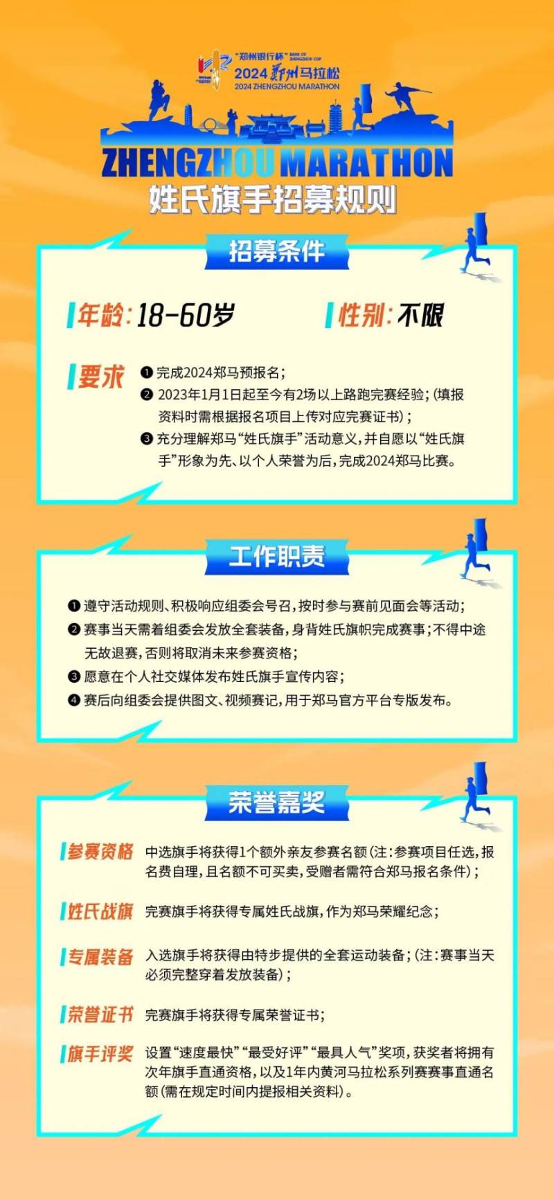2024鄭州馬拉松姓氏旗手招募(附報(bào)名入口) 2024鄭州馬拉松姓氏旗手招募(附報(bào)名入口)