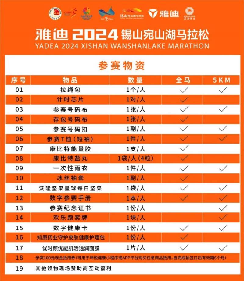2024無錫宛山湖馬拉松參賽物資領(lǐng)取攻略（時(shí)間+物資+交通）