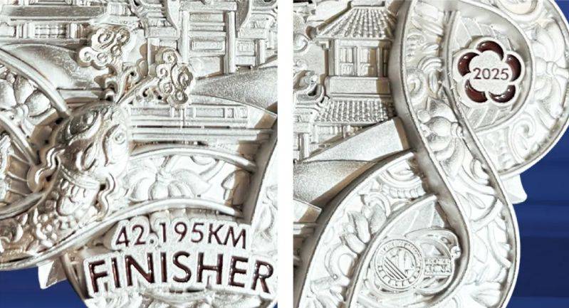 2025重慶馬拉松完賽獎(jiǎng)牌樣式公布（4）
