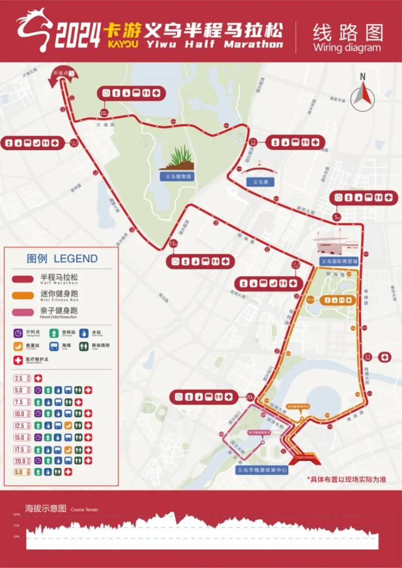 2024義烏半程馬拉松比賽路線