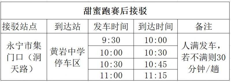 2024臺(tái)州馬拉松接駁車乘坐指南（賽前+賽后）（6）