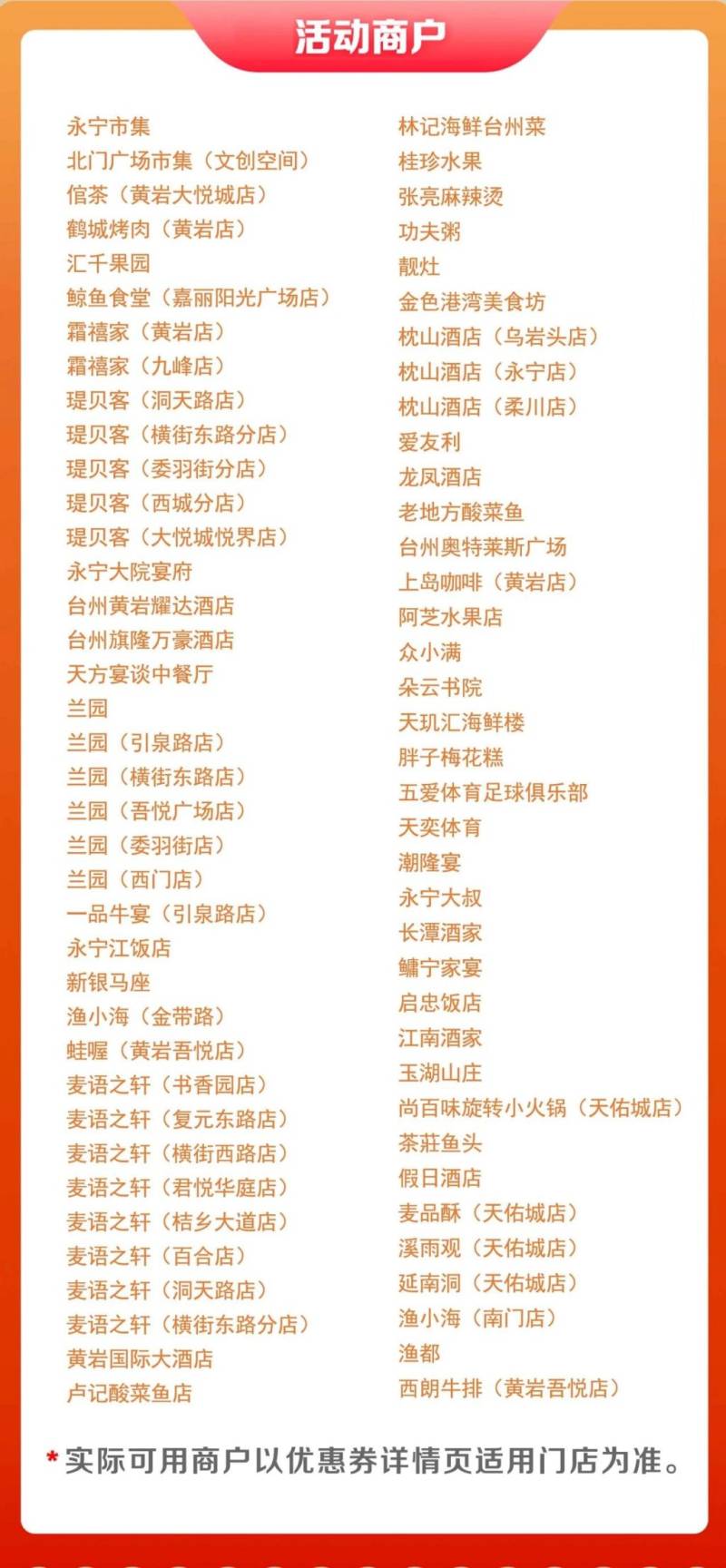 2024臺(tái)州馬拉松文旅體消費(fèi)券發(fā)放時(shí)間（3）