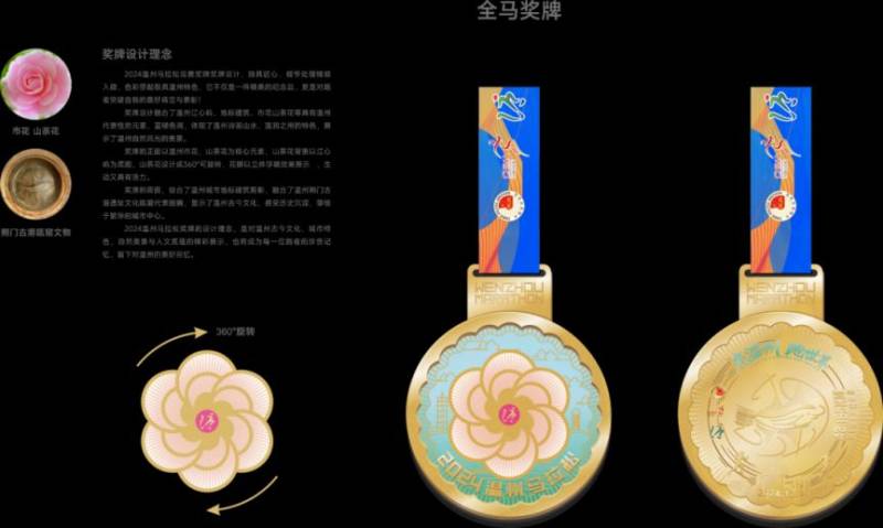 2024溫州馬拉松賽事獎牌圖案 2024溫州馬拉松賽事獎牌圖案