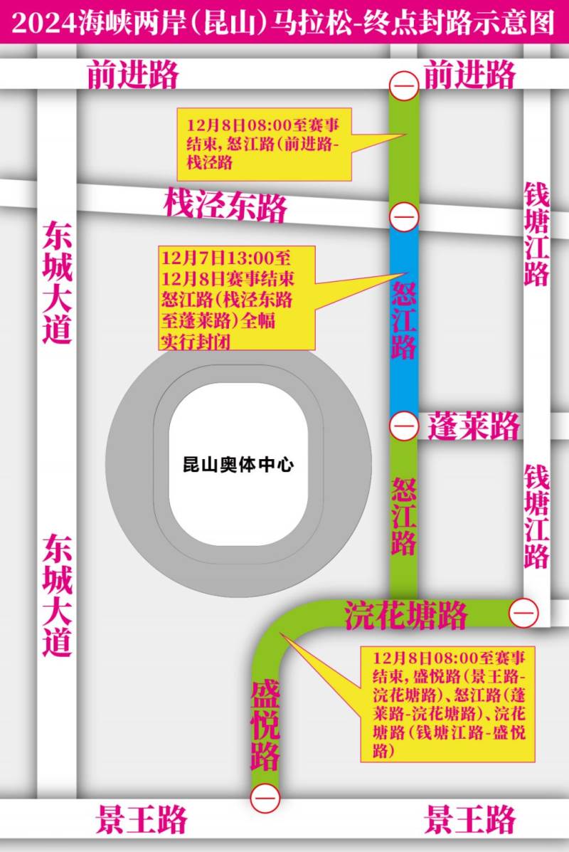 2024海峽兩岸(昆山)馬拉松12月7日起臨時(shí)交通管制(3) 2024海峽兩岸(昆山)馬拉松12月7日起臨時(shí)交通管制(3)