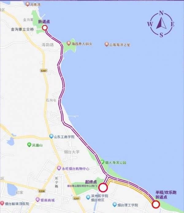 2025第十屆萊山半程馬拉松賽事路線（附路線圖）