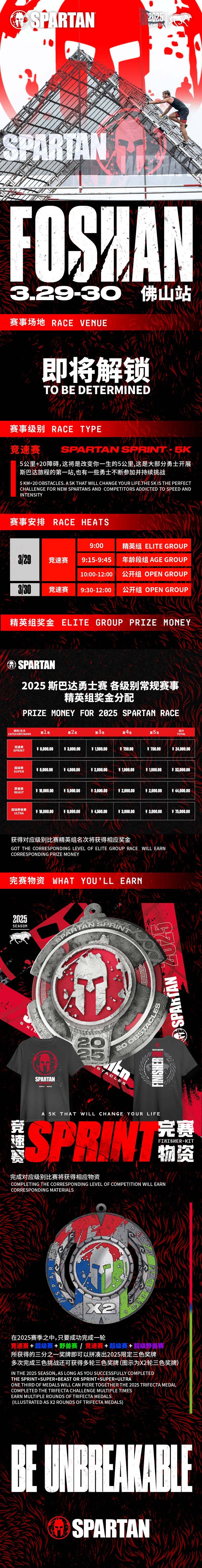 2025斯巴達(dá)勇士賽佛山站(賽事規(guī)程)