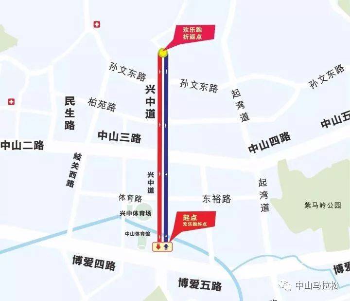 2017中山馬拉松比賽線路（4）