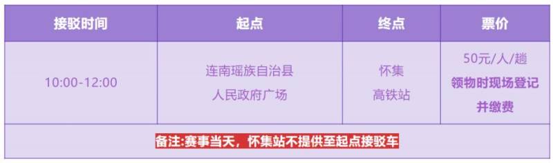 2025年清遠(yuǎn)連南半程馬拉松哪些接駁車(chē)要收費(fèi)（2）