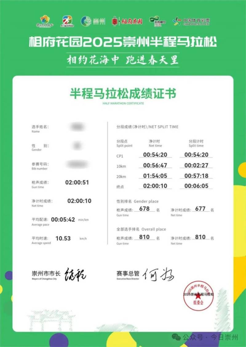 2025崇州半馬成績(jī)查詢(xún)及證書(shū)下載入口及步驟（3）