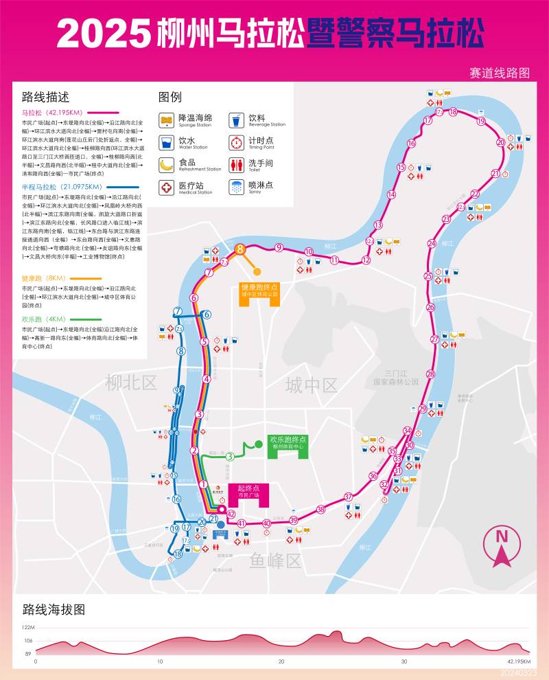2025柳州馬拉松暨警察馬拉松(賽事日歷+人數+路線)（11）