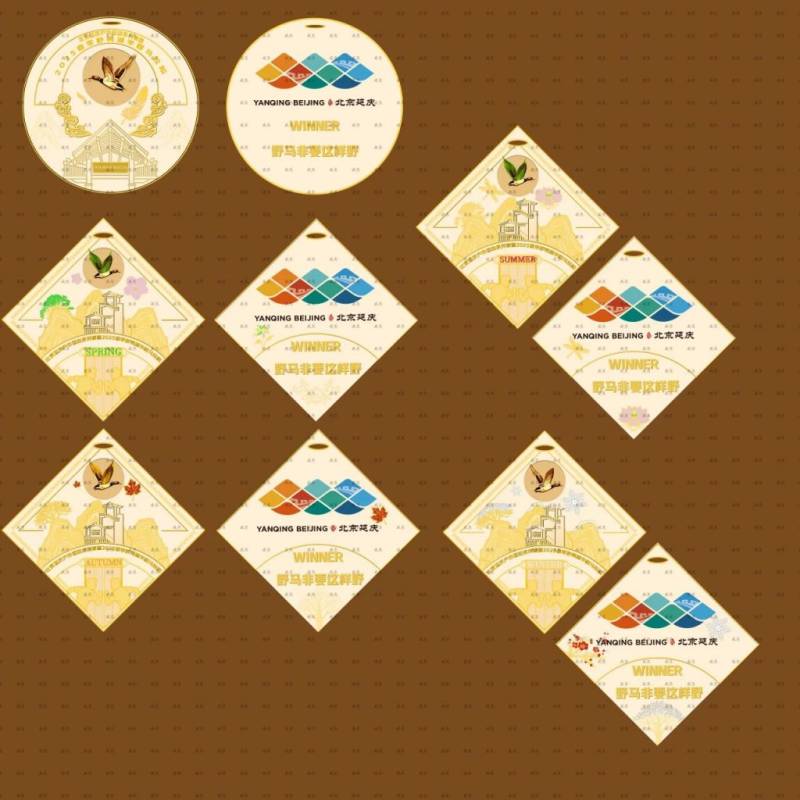 2025北京野鴨湖春季半程馬拉松賽獎牌設(shè)計亮點（2）