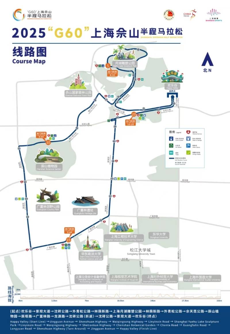 2025上海佘山半程馬拉松(賽事日歷+人數(shù)+路線)（11）