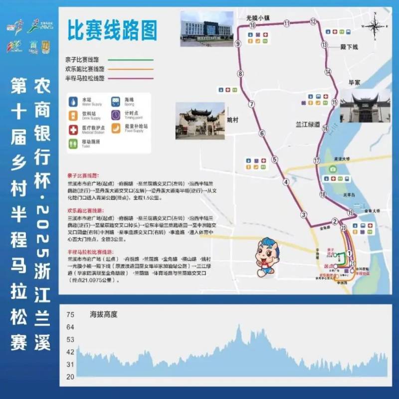2025浙江蘭溪第十屆半程馬拉松比賽線路及線路圖 2025浙江蘭溪第十屆半程馬拉松比賽線路及線路圖