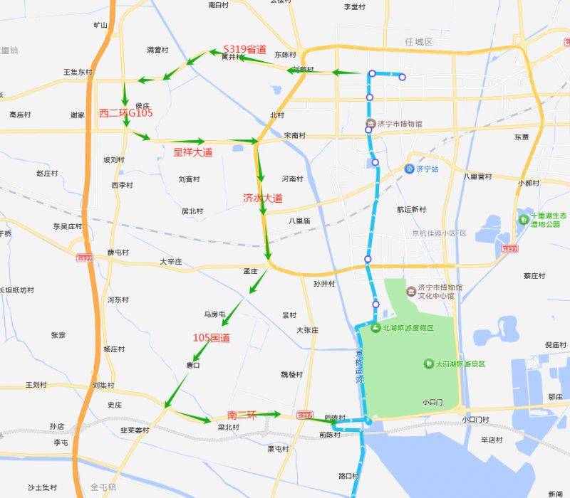 2025濟寧馬拉松城際公交臨時繞行公告（3）