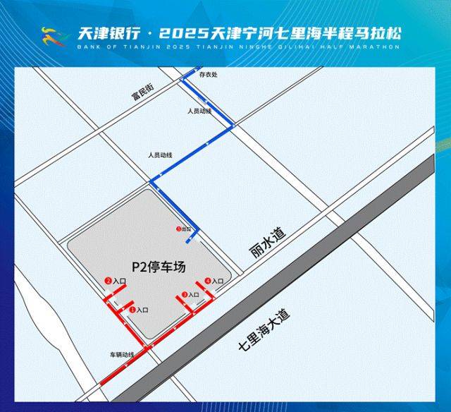 天津?qū)幒悠呃锖ｑR拉松自駕及接駁車交通指南（3）