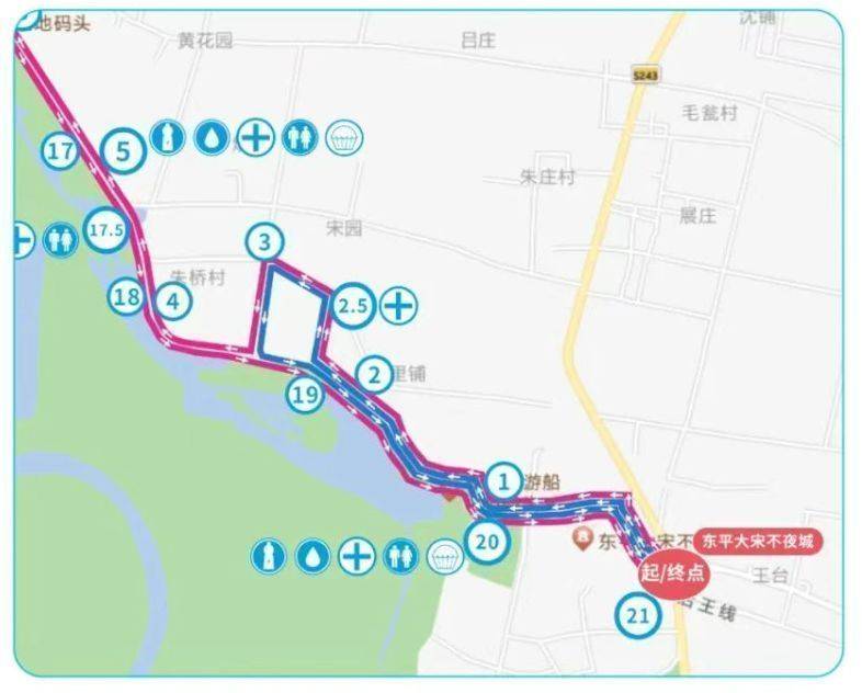 2025樂跑東平湖半程馬拉松路線圖（2）