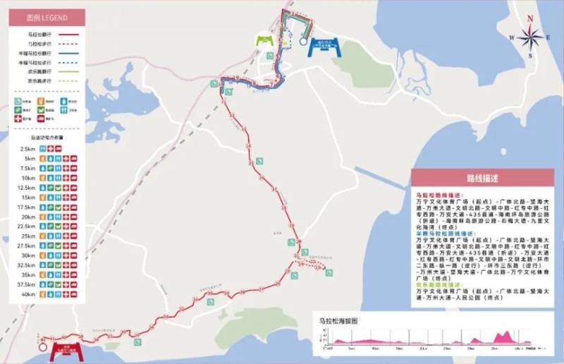2025海南萬(wàn)寧馬拉松路線(xiàn)圖（附交通管制信息）