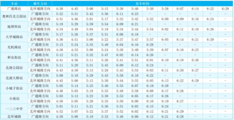 2025長(zhǎng)春馬拉松當(dāng)天軌道交通時(shí)間表（首末班）（10）