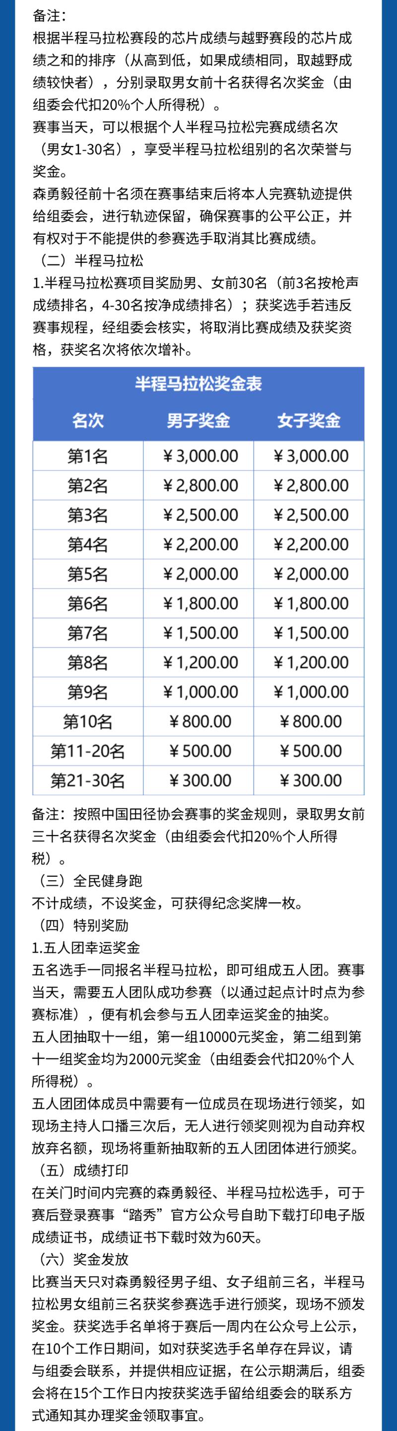 2025大余第六屆森勇毅徑半程馬拉松賽(賽事規(guī)程)（5）
