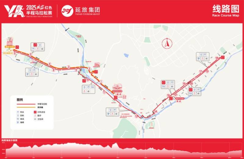 2025延安半馬詳細路線公布（附路線圖）
