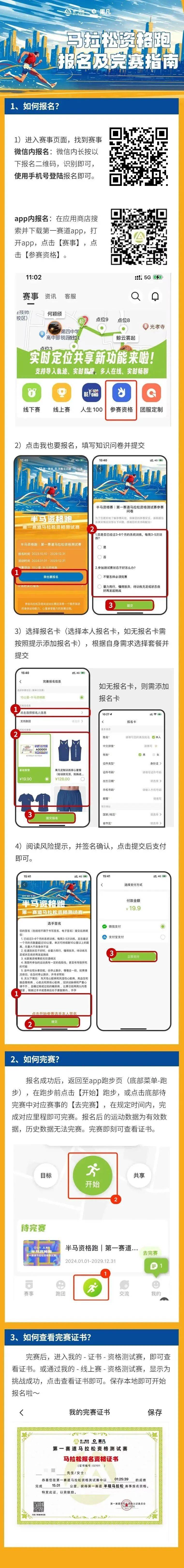 第一賽道馬拉松資格賽報(bào)名及完賽指南