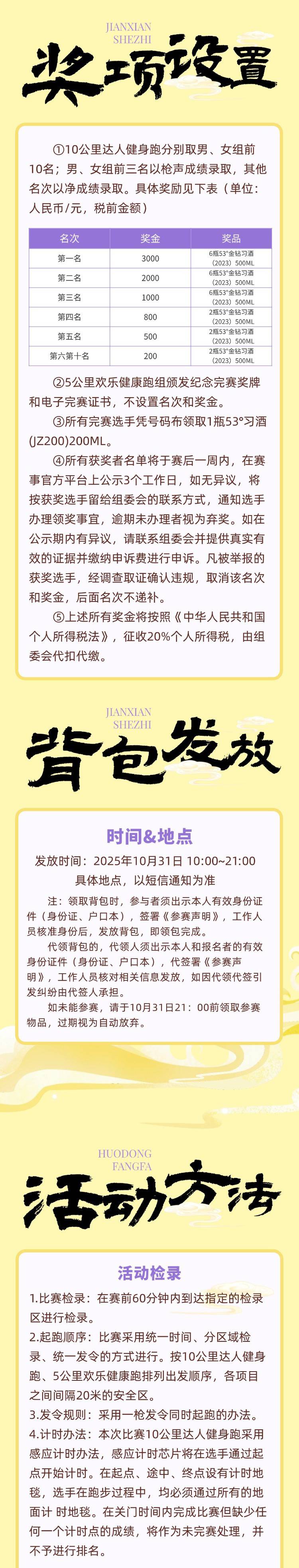 2025“金鉆習酒”美麗中國·全民健身跑 （云南·昆明站）(賽事規(guī)程)（3）