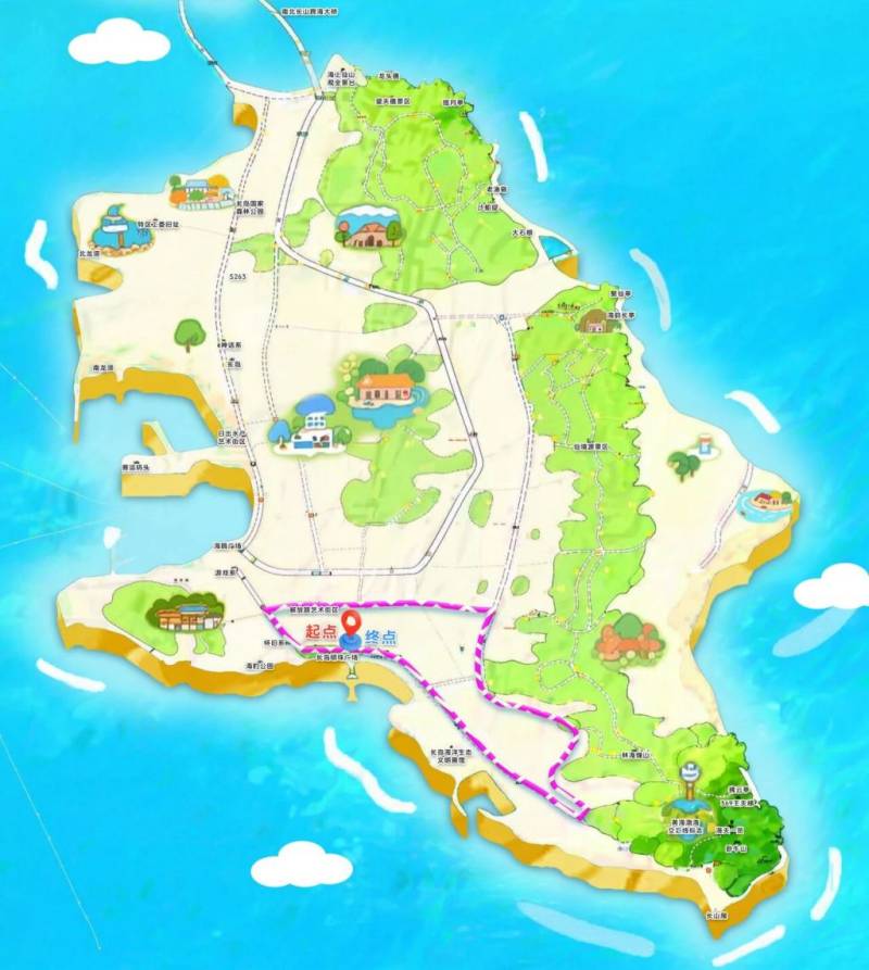 2026長島環(huán)島踏青跑賽事路線圖（附報名入口）（4）