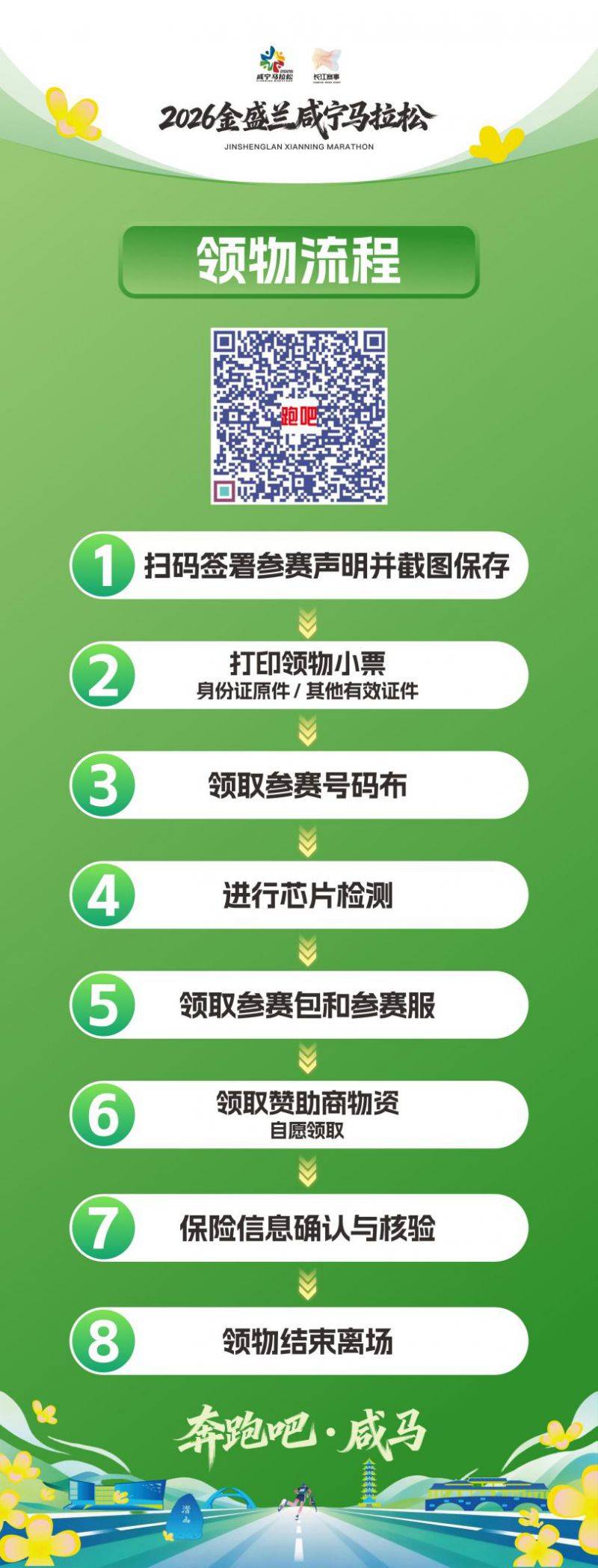 2026咸寧馬拉松領(lǐng)物指南（領(lǐng)取時(shí)間+領(lǐng)取地點(diǎn)+領(lǐng)取流程）