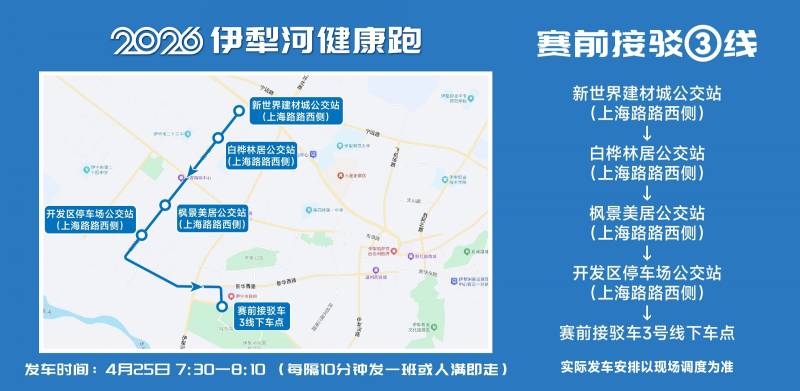 2026伊犁河健康跑選手免費交通接駁攻略（5）