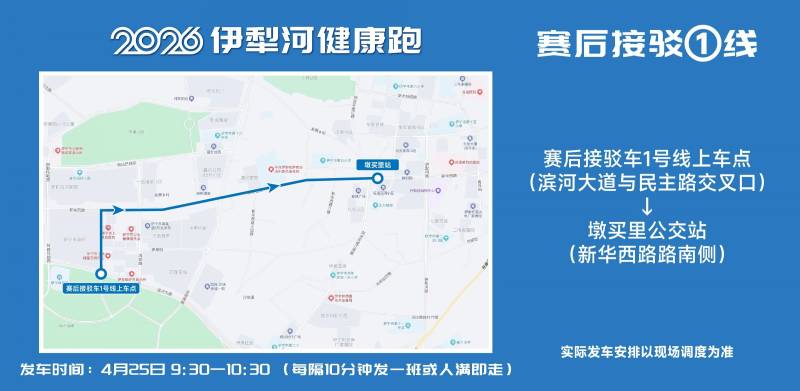 2026伊犁河健康跑選手免費交通接駁攻略（6）